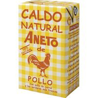 Caldo natural de pollo ANETO, brik 1 litro