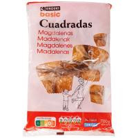 Magdalena cuadrada EROSKI basic, paquete 700 g
