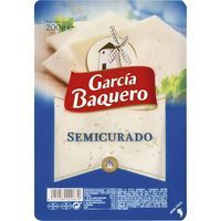 Queso semicurado mezcla G. BAQUERO, lonchas, bandeja 200 g