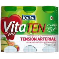 Yogur Vita para beber tropical KAIKU, pack 6x65 ml