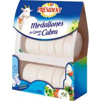 Queso rulo de cabra en medallones PRESIDENT, bandeja 200 g