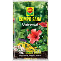 Sustrato universal para plantas de interior y exterior COMPO SANA, Saco 10 Litros