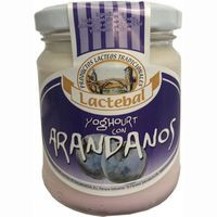 Yogur con arándanos LACTEBAL, tarro 200 g
