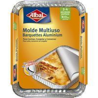 Molde de aluminio multiuso con tapa 22x17 cm ALBAL, pack 3 uds
