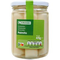 Palmito entero EROSKI, frasco 250 g