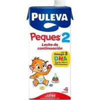 Leche líquida de continuación PULEVA Peques 2 , brik 1 litro