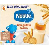 Papilla líquida con galleta NESTLÉ, pack 2x250 ml
