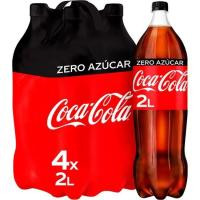 Refresco de cola COCA COLA Zero, pack 4x2 litros