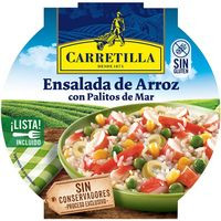 Ensalada arroz con palitos mar CARRETILLA, bol 240 g