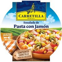 Ensalada de pasta con jamón CARRETILLA, bol 240 g