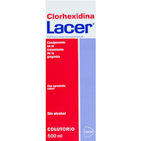 Colutorio Clorhexidina LACER, botella 500 ml
