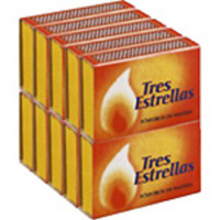 Cerillas TRES ESTRELLAS Palo 5H 10u