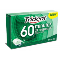 Chicle Trident 60 minutos hierbabuena 22 g