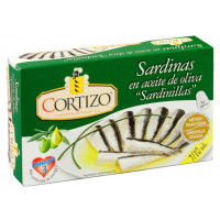 Sardina CORTIZO en aceite de oliva fácil apertura 7-10 63 g