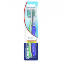 Cepillo dental ORAL B 1-2-3 shiny 2 u