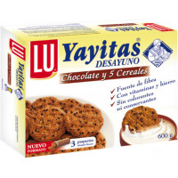 Galletas FONTANEDA Yayitas desayuno chocolate y 5 cereales 600 g