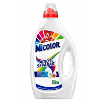 Detergente MICOLOR gel adiós al separar 30 lavados