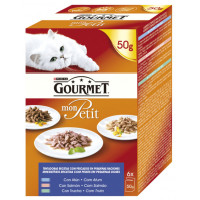 Comida gatos GOURMET Mon Petit pescado 6x50 g