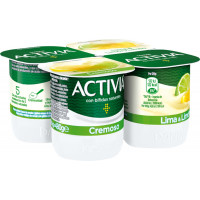 Activia cremoso lima y limón 4x115 g