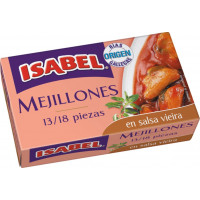 Mejillones ISABEL en salsa de vieira 13-18 piezas 69 g