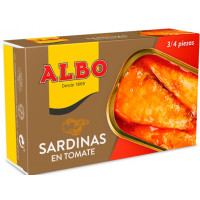 Sardina ALBO en tomate fácil apertura 3-4 piezas 85 g