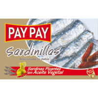 Sardina Pay-Pay picante en aceite vegetal fácil apertura 65 g