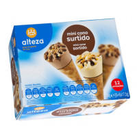 Helado ALTEZA mini cono surtido 12 u 220 g