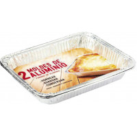 Moldes Aluminio Rectangular 2.7 l 2 u