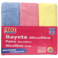 Bayeta FROIZ microfibra multiusos 3 u (cocina-salón-baño)
