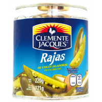 Chiles Jalapeños escabeche CLEMENTE JACQUES rajas verdes 121 g