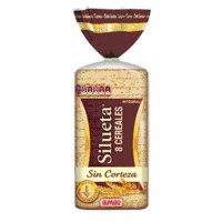 Pan molde SILUETA 8 cereales sin corteza 450g
