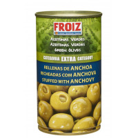 Aceitunas FROIZ rellenas de anchoa extra lata 150 g