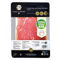 Jamón serrano TORRE DE NÚÑEZ raza Duroc 25% menos de sal 110 g