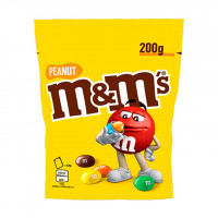 Grageas de chocolate con relleno de cacahuete M&M`S bolsa 200 g