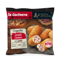 Croquetas LA COCINERA Artesanas de cocido casero con jamón serrano 500g