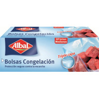 Bolsas congelación ALBAL tamaño mediano 40 u
