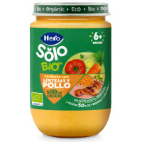 HERO Baby Solo verduras con lentejas y pollo ecológico 190 g