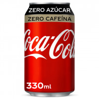 COCA-COLA lata Zero sin cafeína 33 cl
