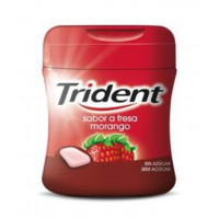 Chicle TRIDENT fresa sin azúcar bote 83 g