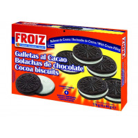 Galletas FROIZ al cacao rellenas con crema 176g