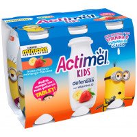 Actimel DANONE Kid's fresa y plátano 6x100 g