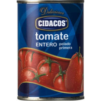 Tomate CIDACOS entero pelado bote 240 g