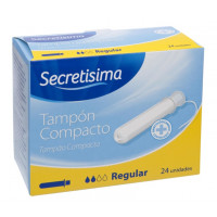 Tampón SECRETÍSIMA con aplicador compacto normal 24 u