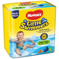 Pañal bañador HUGGIES little swimmers Talla 3-4 20 u