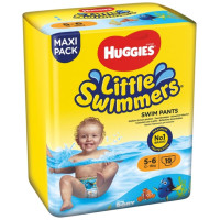Pañal bañador HUGGIES little swimmers Talla 5-6 19 u
