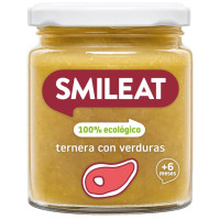 Tarrito SMILEAT ternera con verduras ecológico 230 g