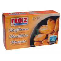 Mejillones FROIZ con D.O.P. de Galicia en escabeche fácil apertura 8-12 piezas 69 g