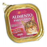 Comida gatos TANDY paté buey 100 g